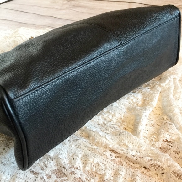 Fossil Black Leather Satchel - Picture 5 of 7